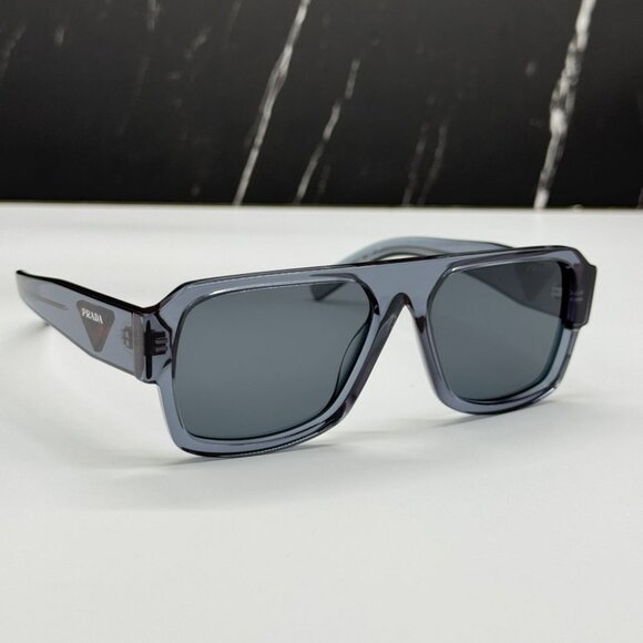 NEW PRADA PR22YS 19O70B SUNGLASSES MEN PR 22YS 19O70B GREY SQUARE SPR 22Y - Picture 4 of 10